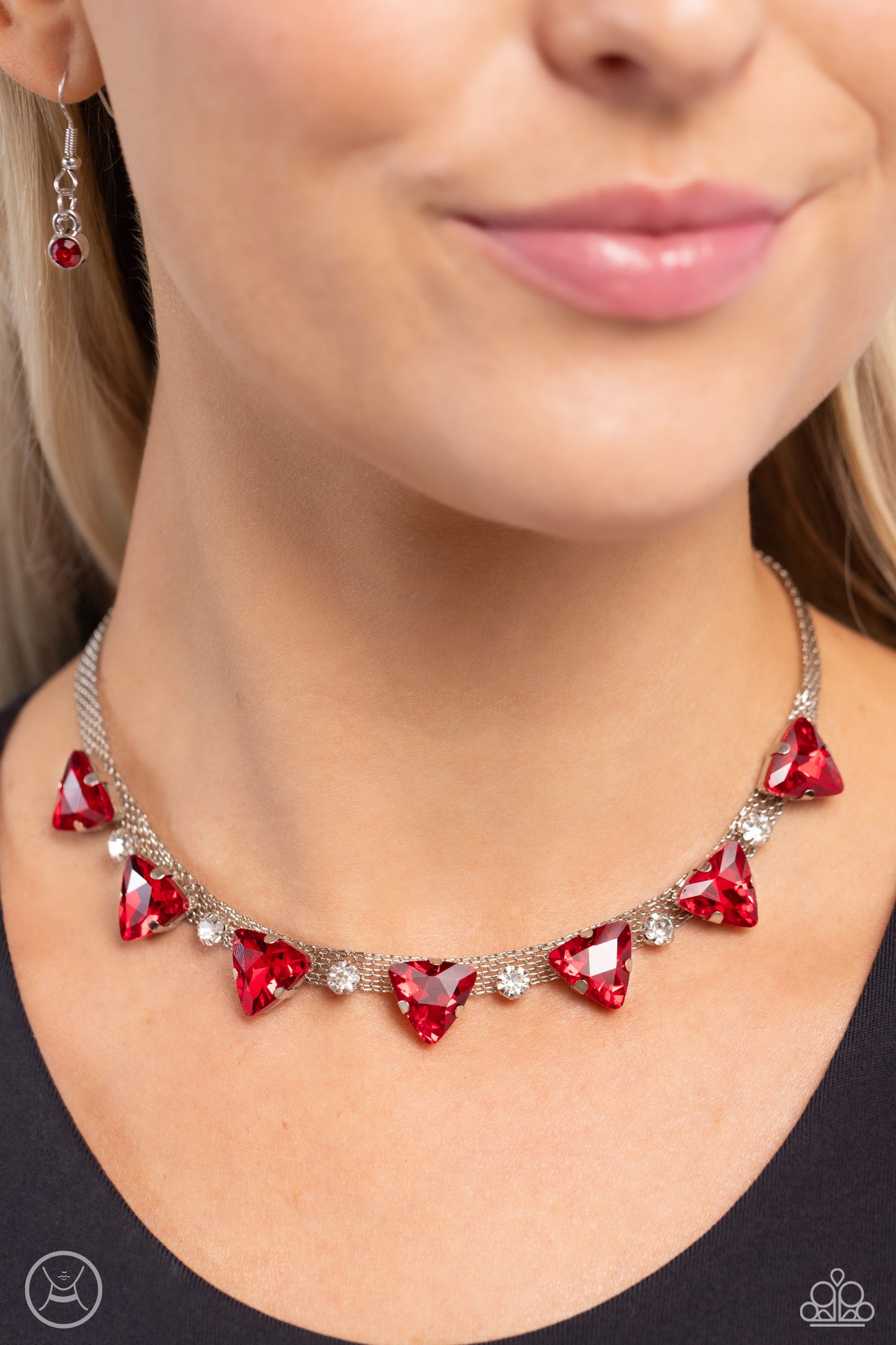 Paparazzi Strands of Sass - Red Necklace