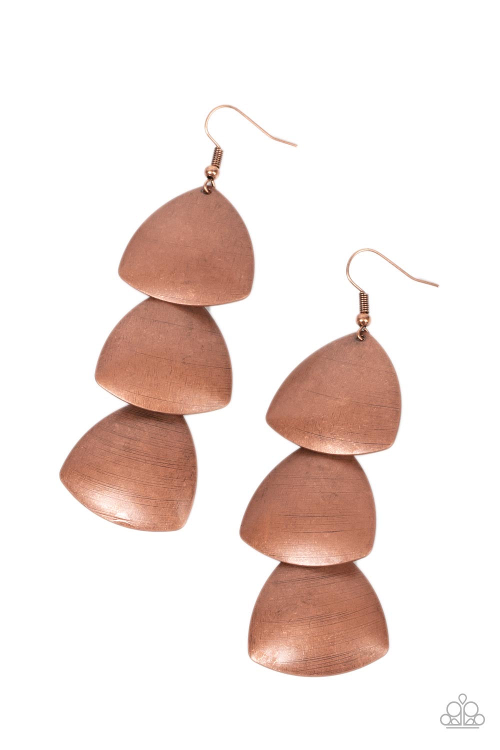 A Finishing Touch Modishly Metallic - Copper Earrings
