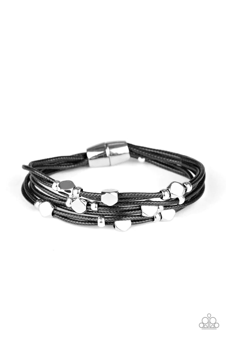 A Finishing Touch Cut The Cord - Black Bracelet