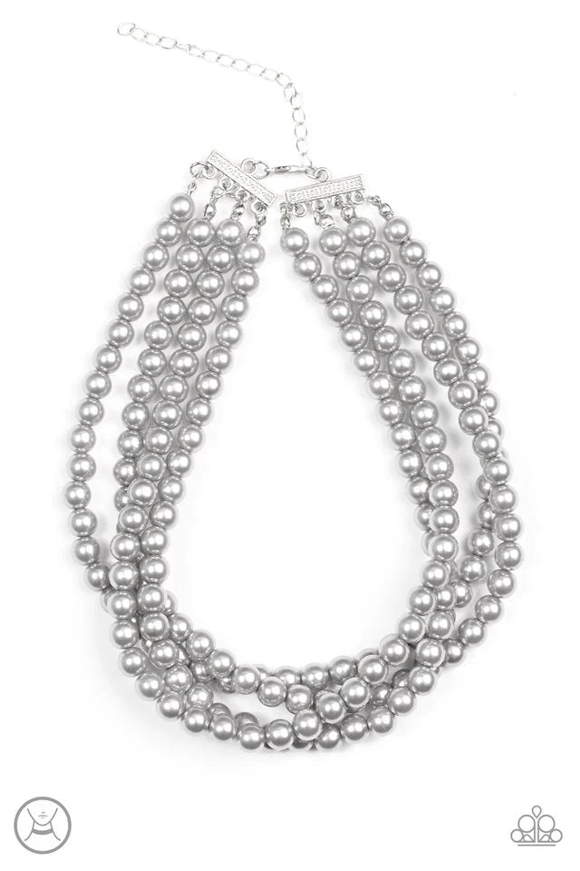 A Finishing Touch Vintage Romance - Silver Choker Necklace