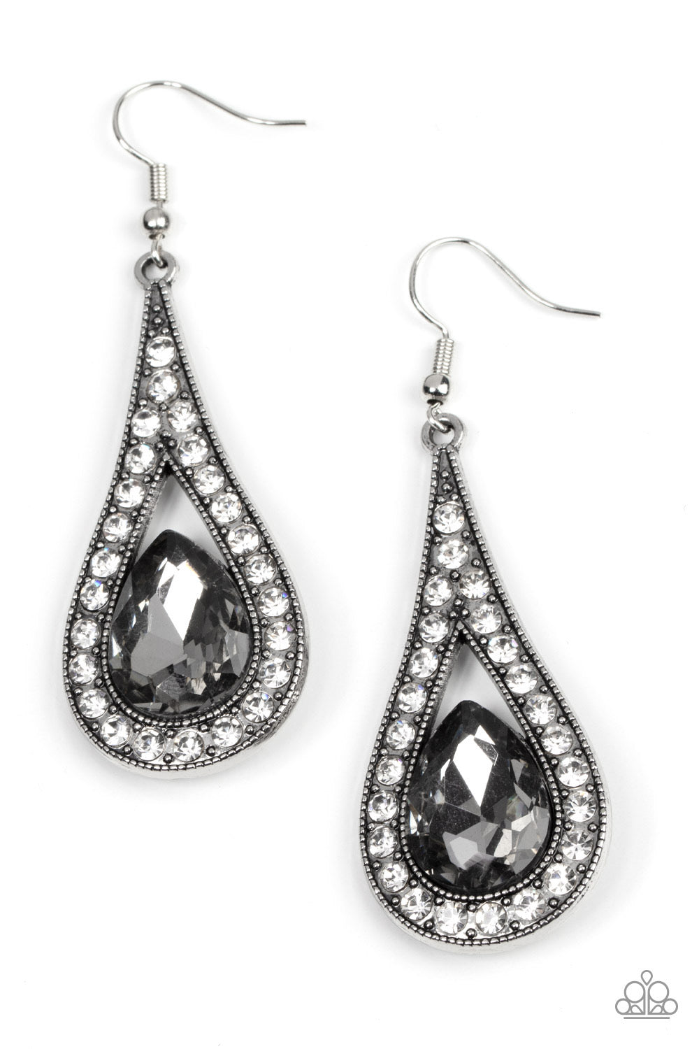 Dangle Earrings - Paparazzi A-Lister Attitude - Silver Earrings - Paparazzi Jewelry Images