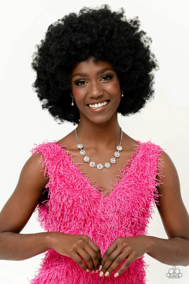 A Finishing Touch The Blooming Brilliance - Multi Iridescent Necklace - January 2023 Life Of The Party