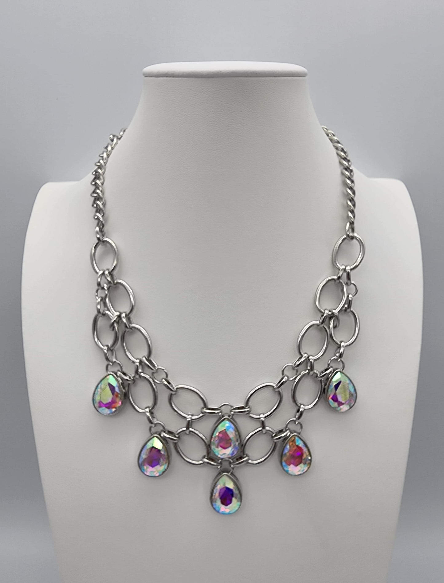 Paparazzi Show-Stopping Shimmer - Multi Necklace-  Life of the Party Pink Diamond Exclusive - A Finishing Touch Jewelry