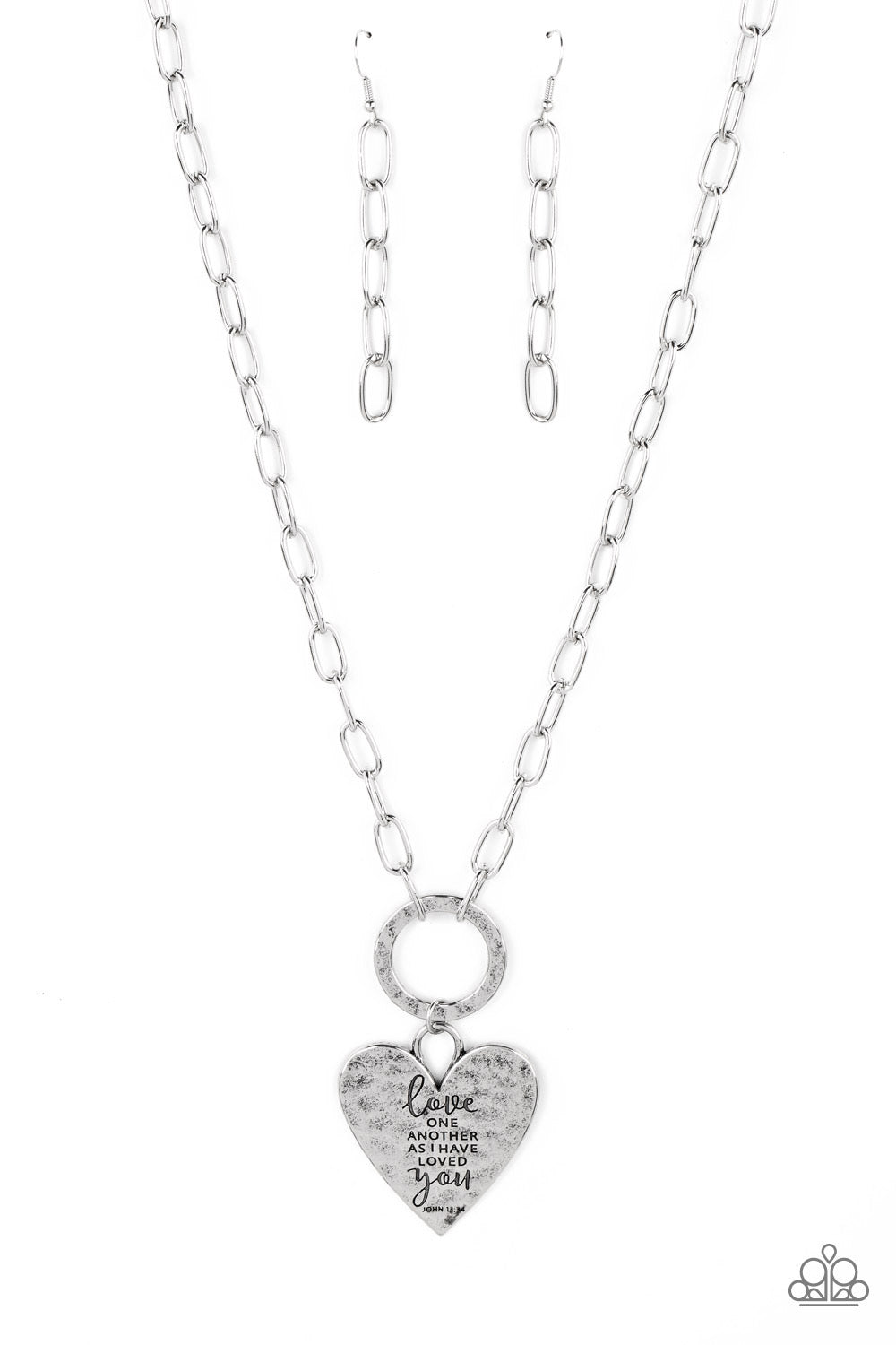 Paparazzi Brotherly Love - Silver Necklace
