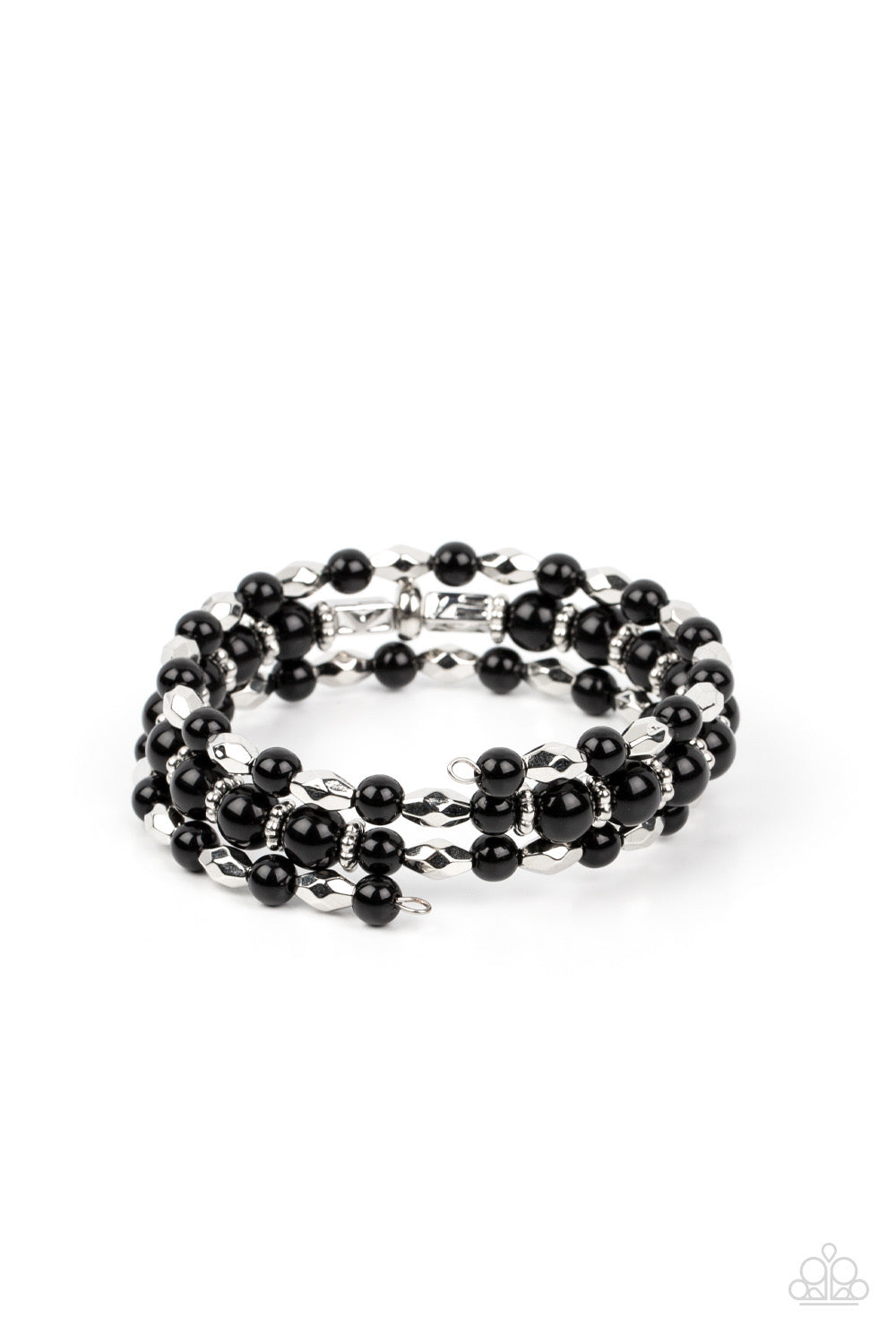 A Finishing Touch Colorfully Coiled - Black Bracelet