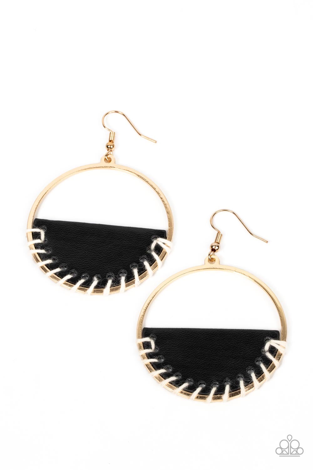 A Finishing Touch Lavishly Laid Back - Black Earrings