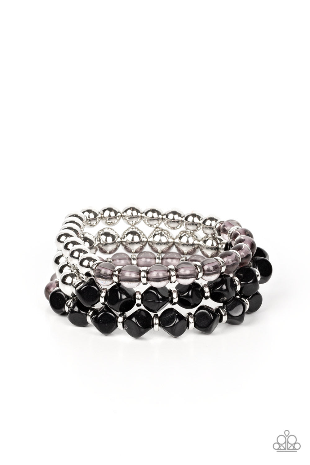 Paparazzi Summer Sabbatical - Black Bracelet