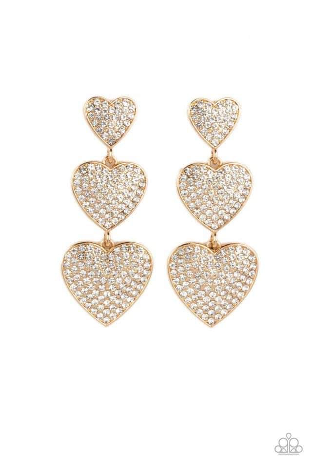 A Finishing Touch Couples Retreat - Gold Heart Earrings