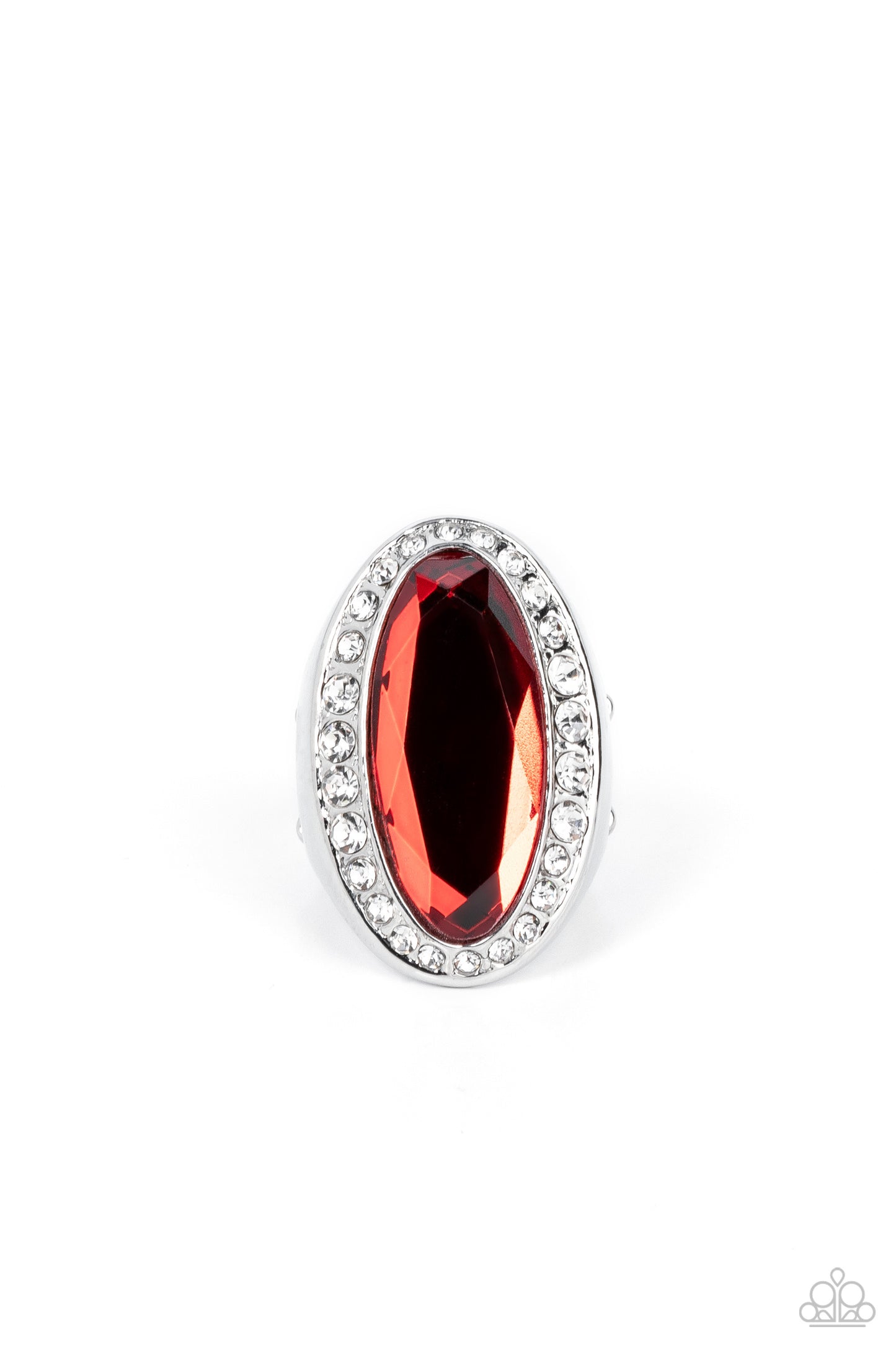 Paparazzi Believe in Bling - Red Ring- Paparazzi Jewelry 2023 Empower Me Pink Exclusive
