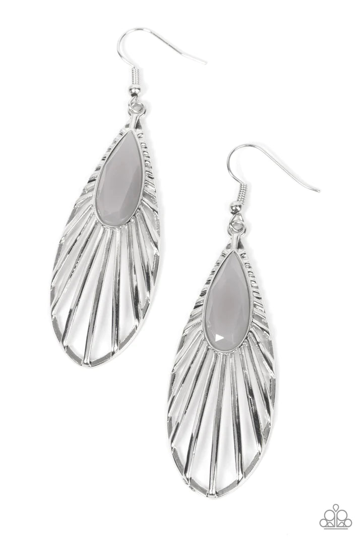 A Finishing Touch Wing-A-Ding-Ding - Silver Earrings