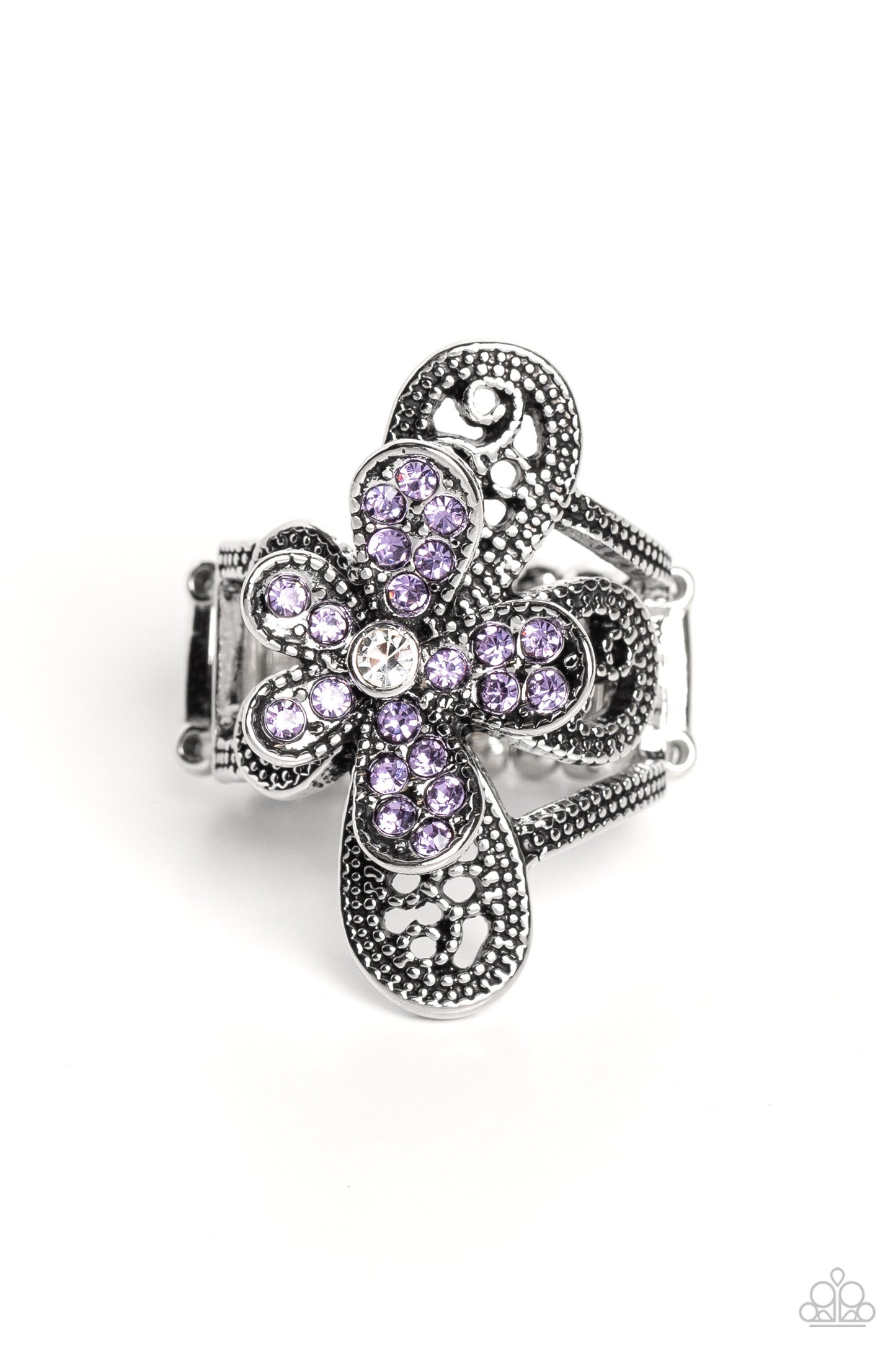 Paparazzi Garden Escapade - Purple Ring-Paparazzi Jewelry Image