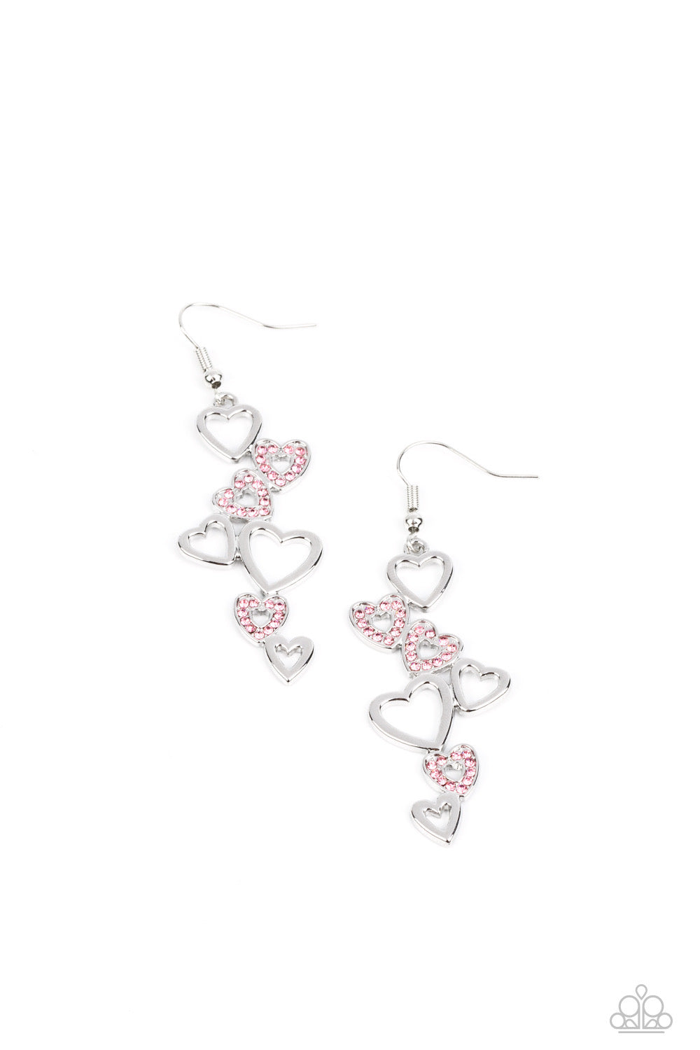 Sweetheart Serenade - Pink Earrings - Paparazzi Earrings - Paparazzi Jewelry Images