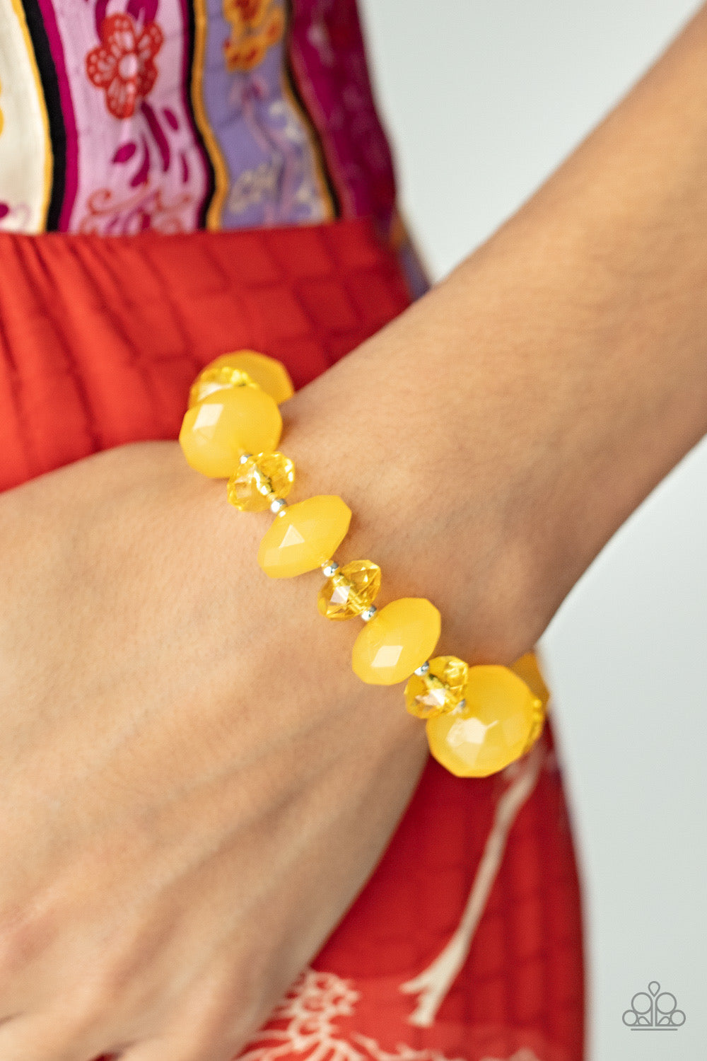 A Finishing Touch Keep GLOWING Forward - Yellow Bracelet
