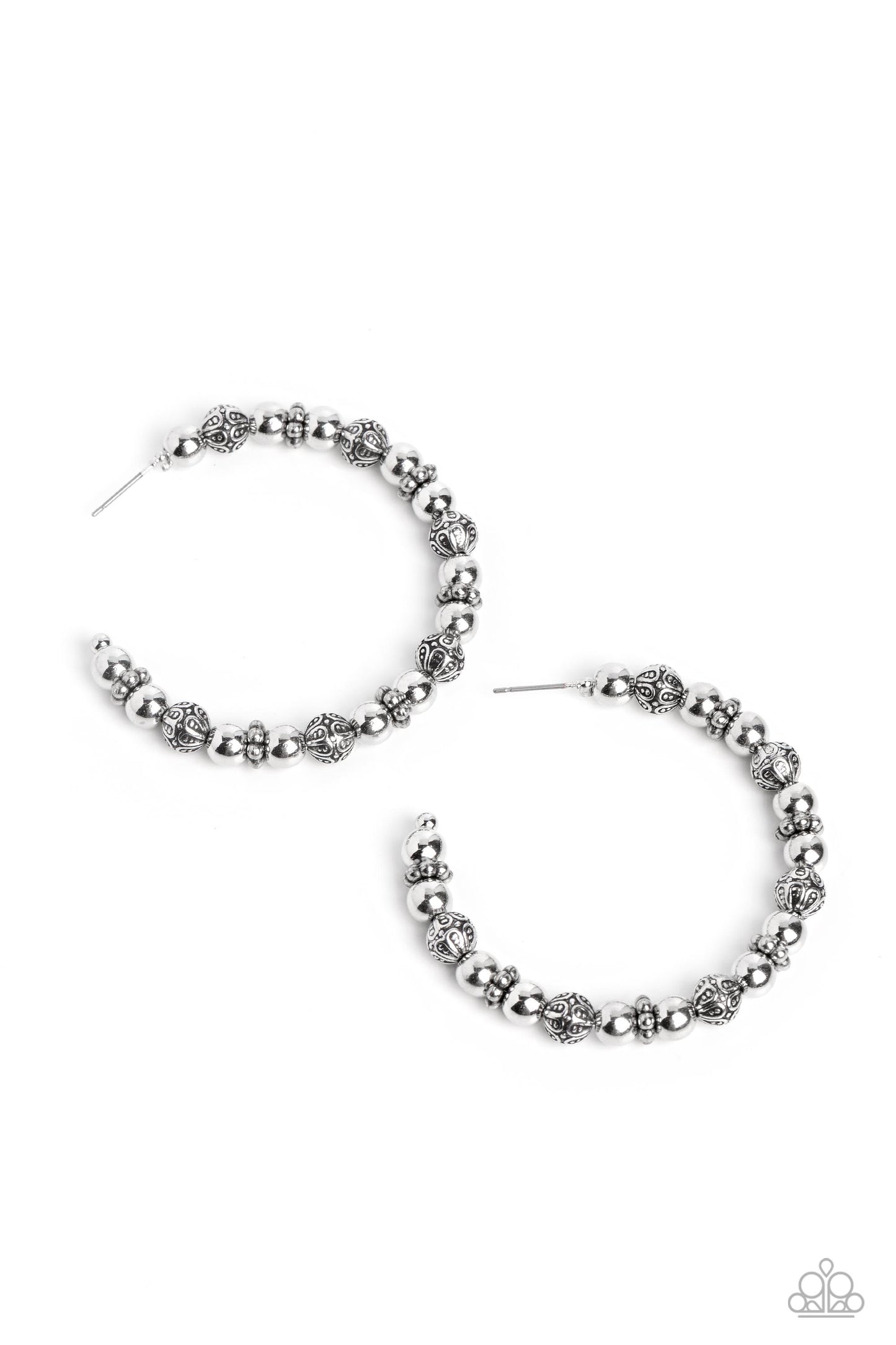 Paparazzi Rebuilt Ruins - Silver Earrings