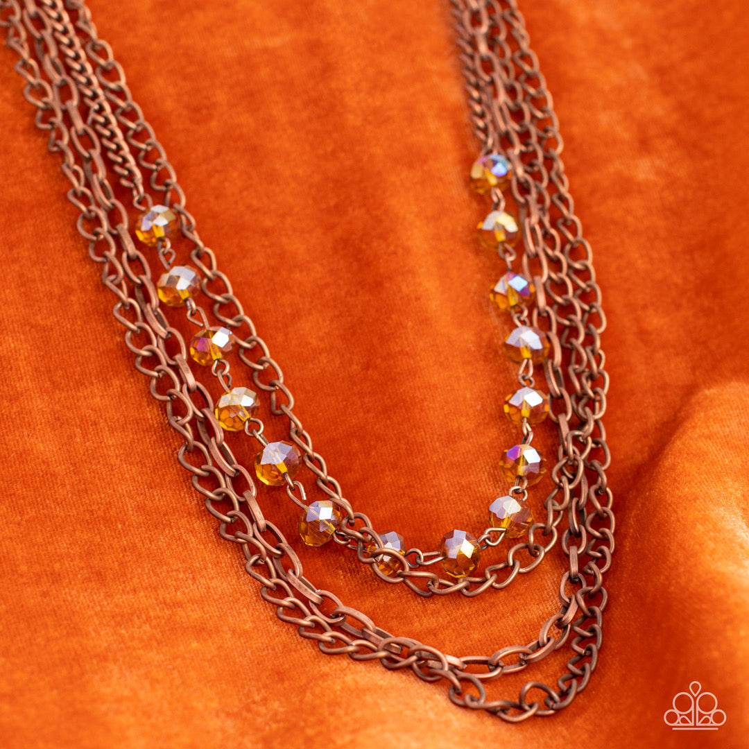 A Finishing Touch Extravagant Elegance - Copper Necklace