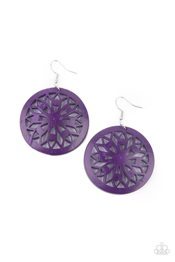 A Finishing Touch Ocean Canopy - Purple Earrings