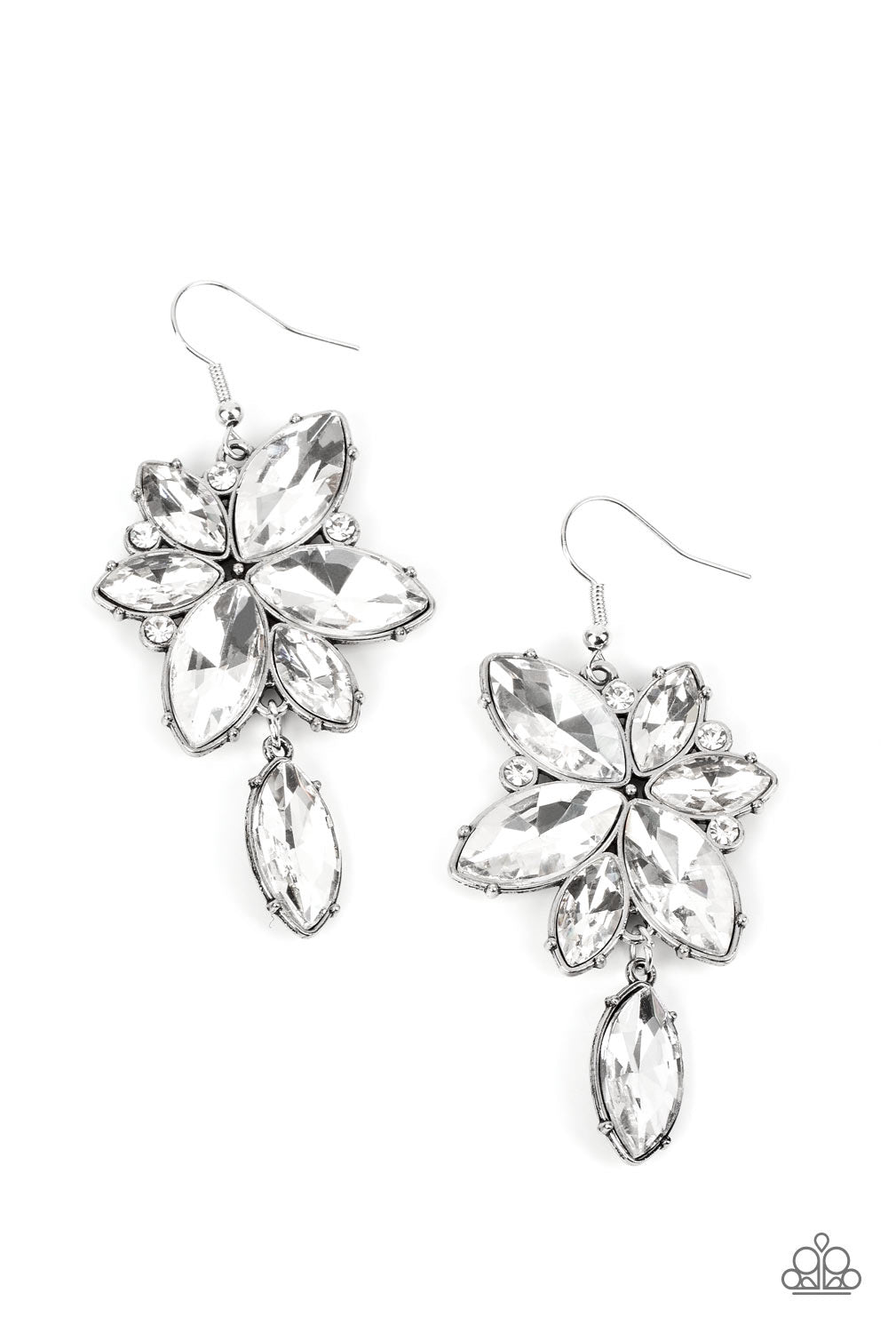 A Finishing Touch Radiant Retrospection - White Earrings
