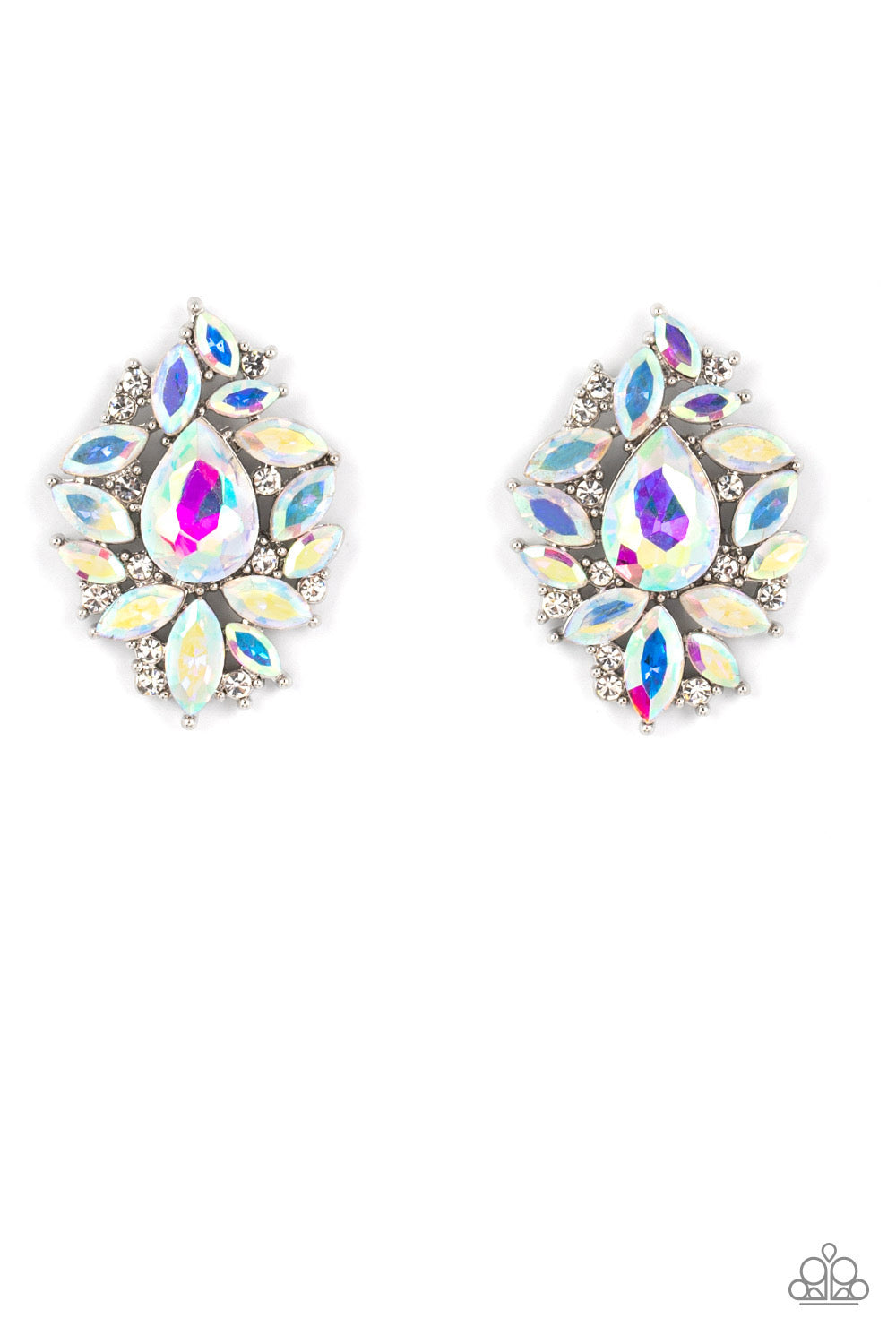 A Finishing Touch We All Scream for Ice QUEEN - Multi Iridescent Earrings
