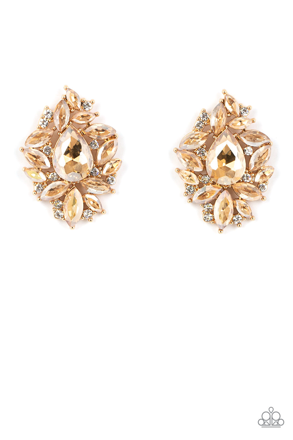 A Finishing Touch We All Scream for Ice QUEEN - Gold Earrings