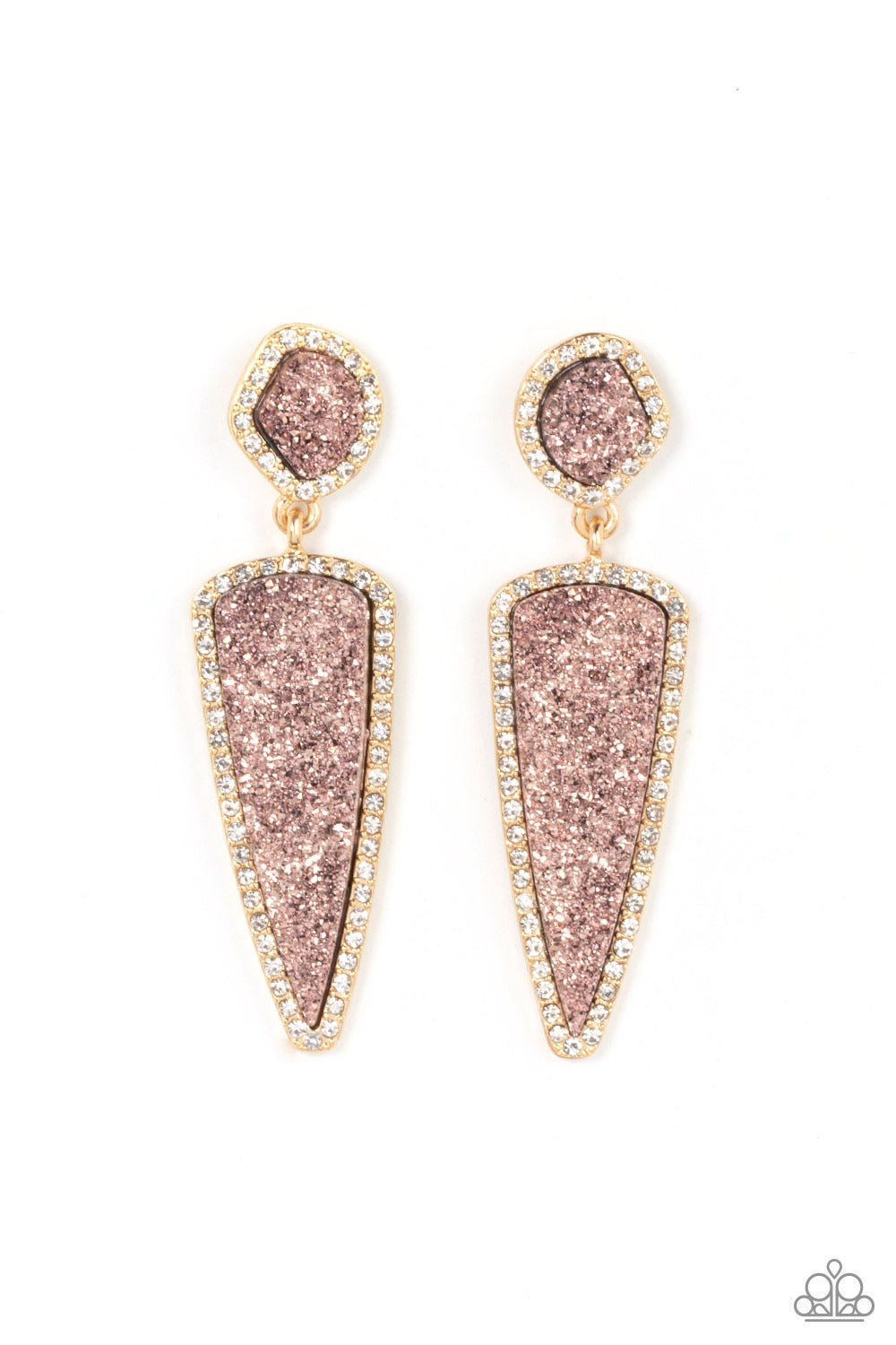 A Finishing Touch Druzy Desire - Gold Earrings