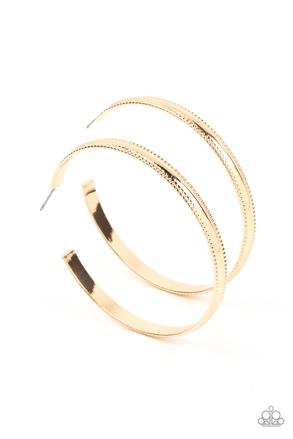 A Finishing Touch Monochromatic Magnetism - Gold Earrings