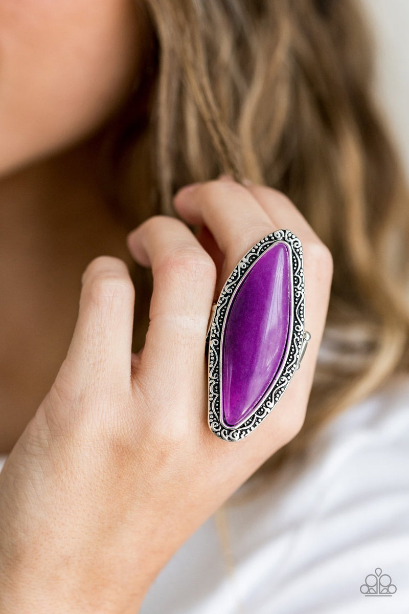 Paparazzi Mineral Mine Purple Ring – A Finishing Touch Jewelry