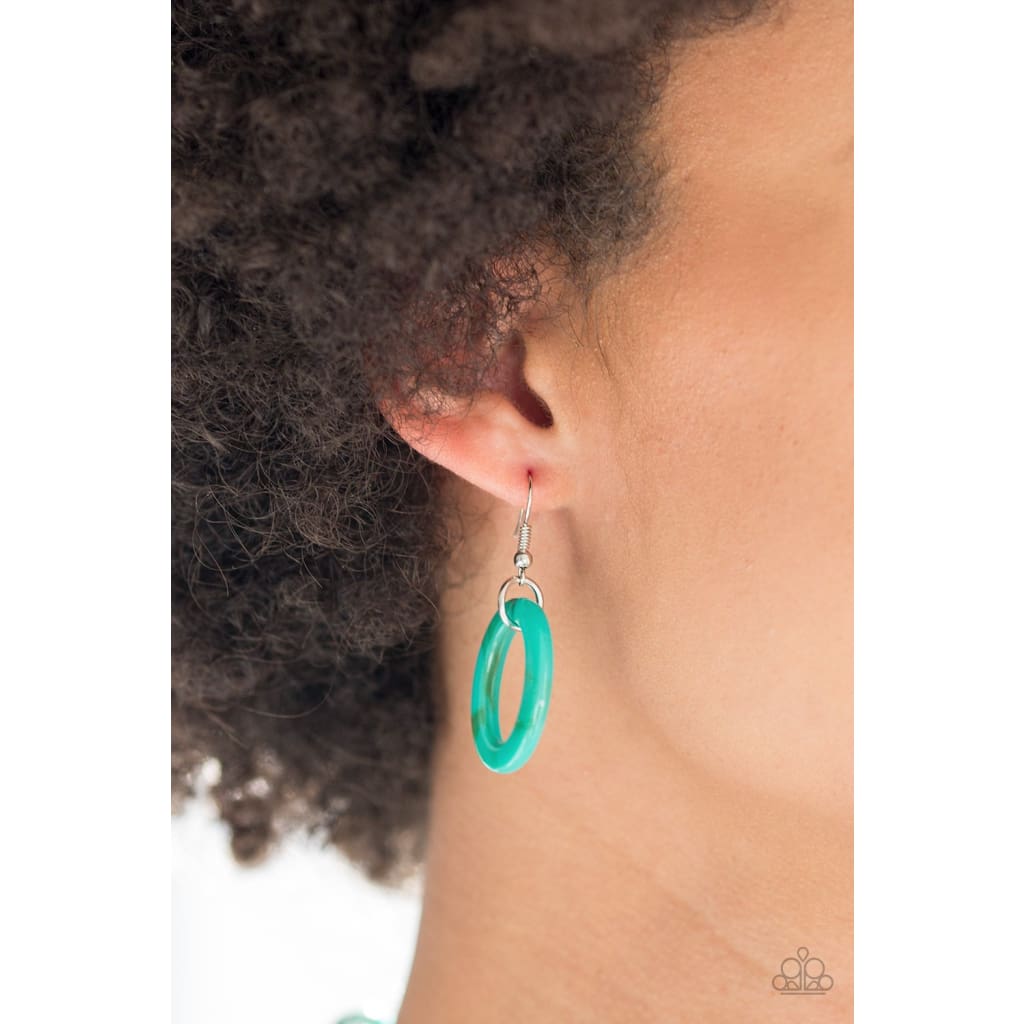 Paparazzi All In-VINCIBLE - Blue Acrylic Necklace - A Finishing Touch