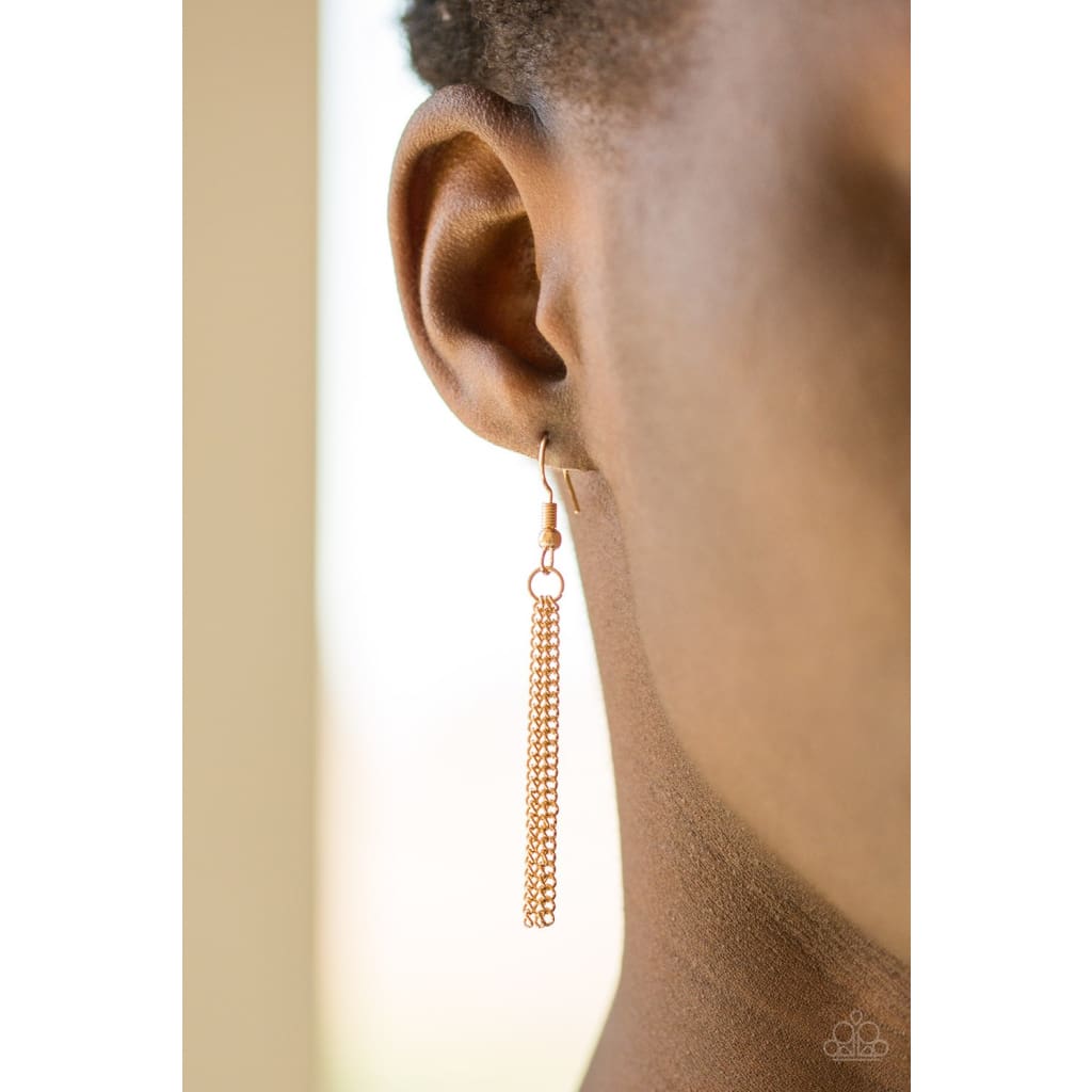 Paparazzi Fiercely Fall Gold - A Finishing Touch