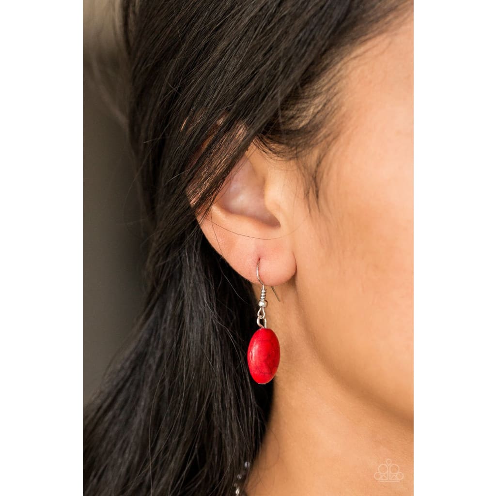 Paparazzi Leave Your LANDMARK - Red - A Finishing Touch