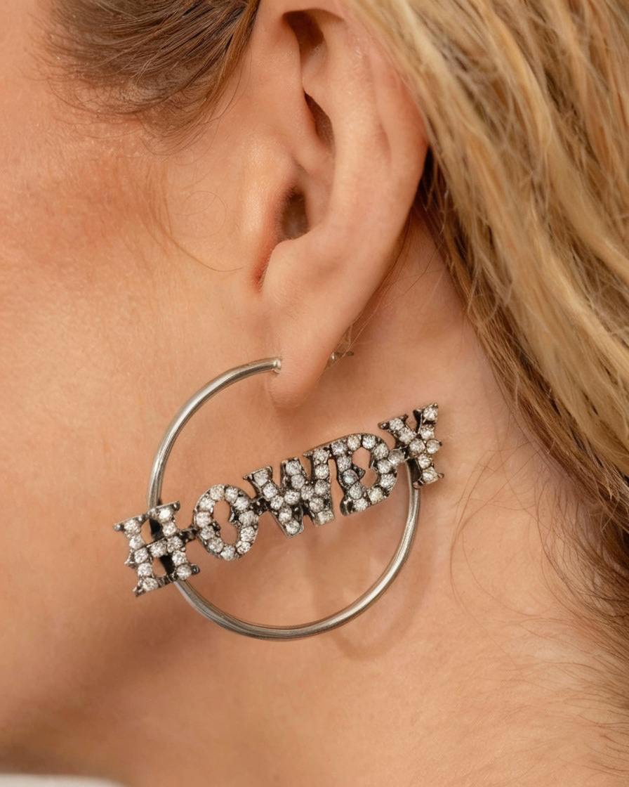 A Finishing Touch Howdy Hoedown - White Earrings