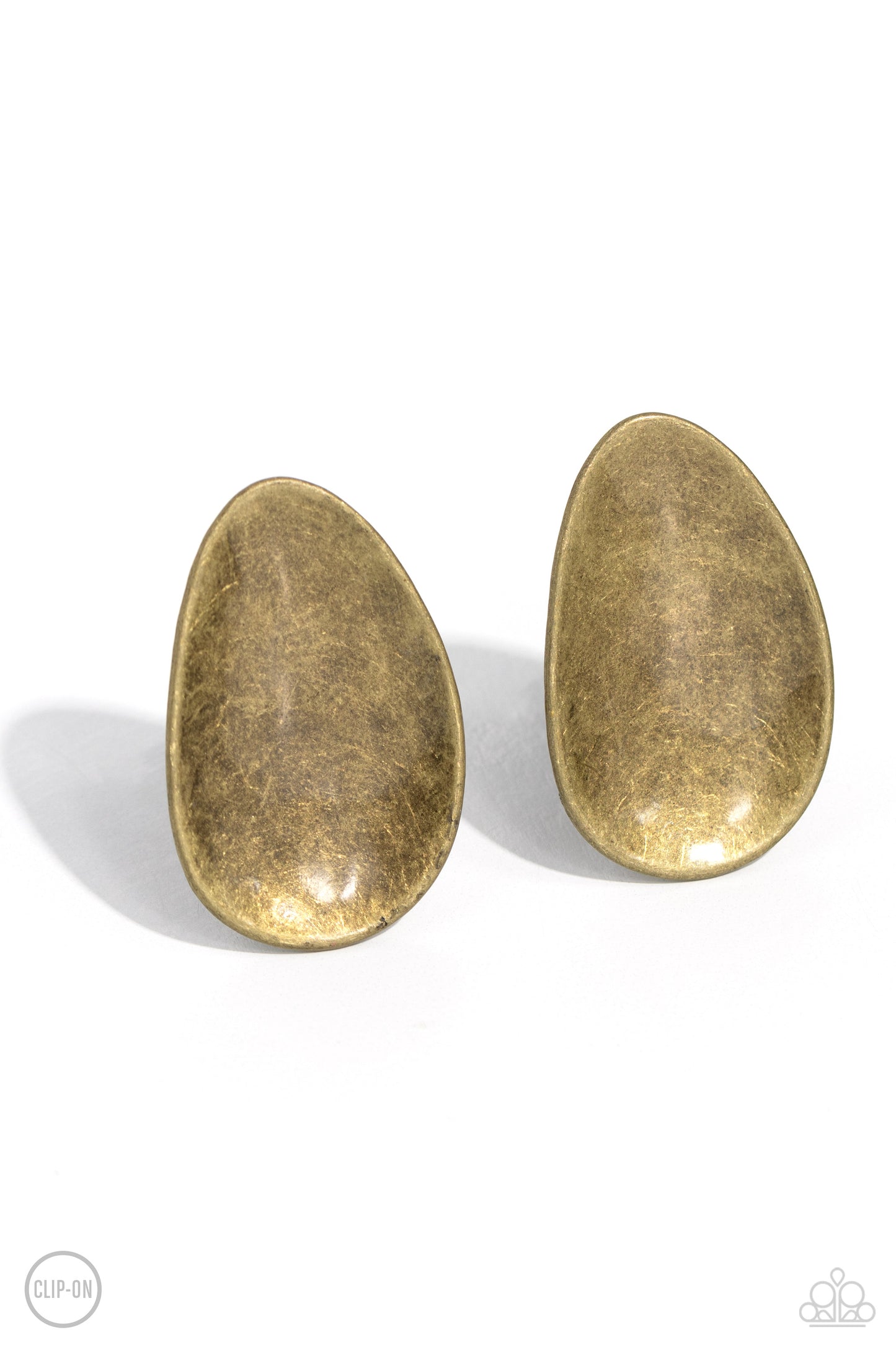 A Finishing Touch In PLAINS Sight - Brass Earrings