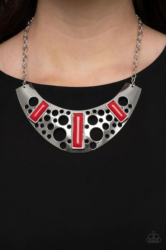 Paparazzi Real Zeal - Red Necklace