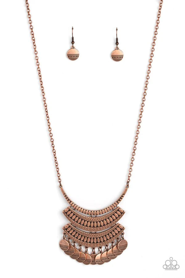 Paparazzi Under the EMPRESS-ion - Copper Necklace Paparazzi jewelry image