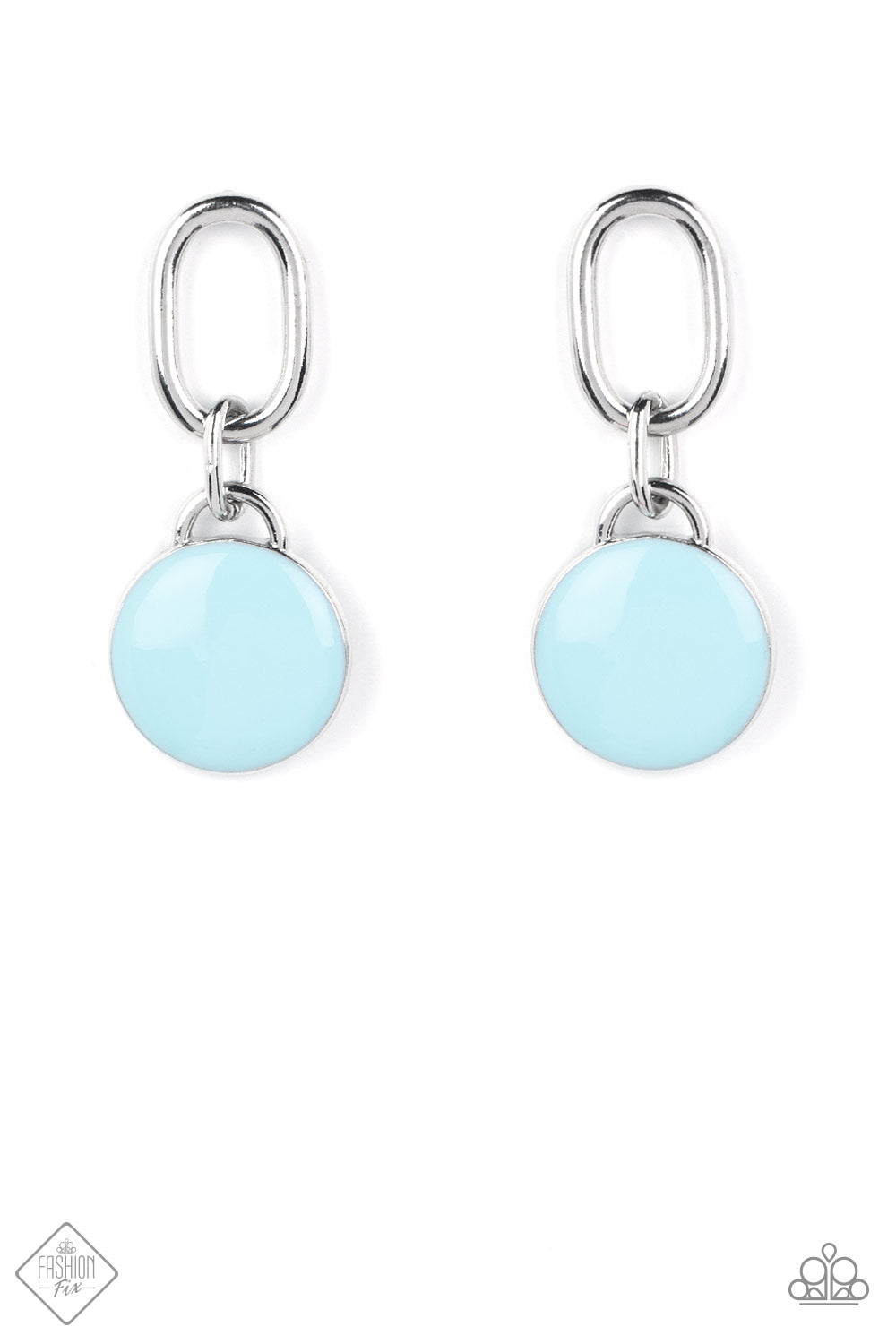 Paparazzi Dreaming in MULTICOLOR Blue Necklace and Drop a TINT Blue Post Earring 2 Piece set