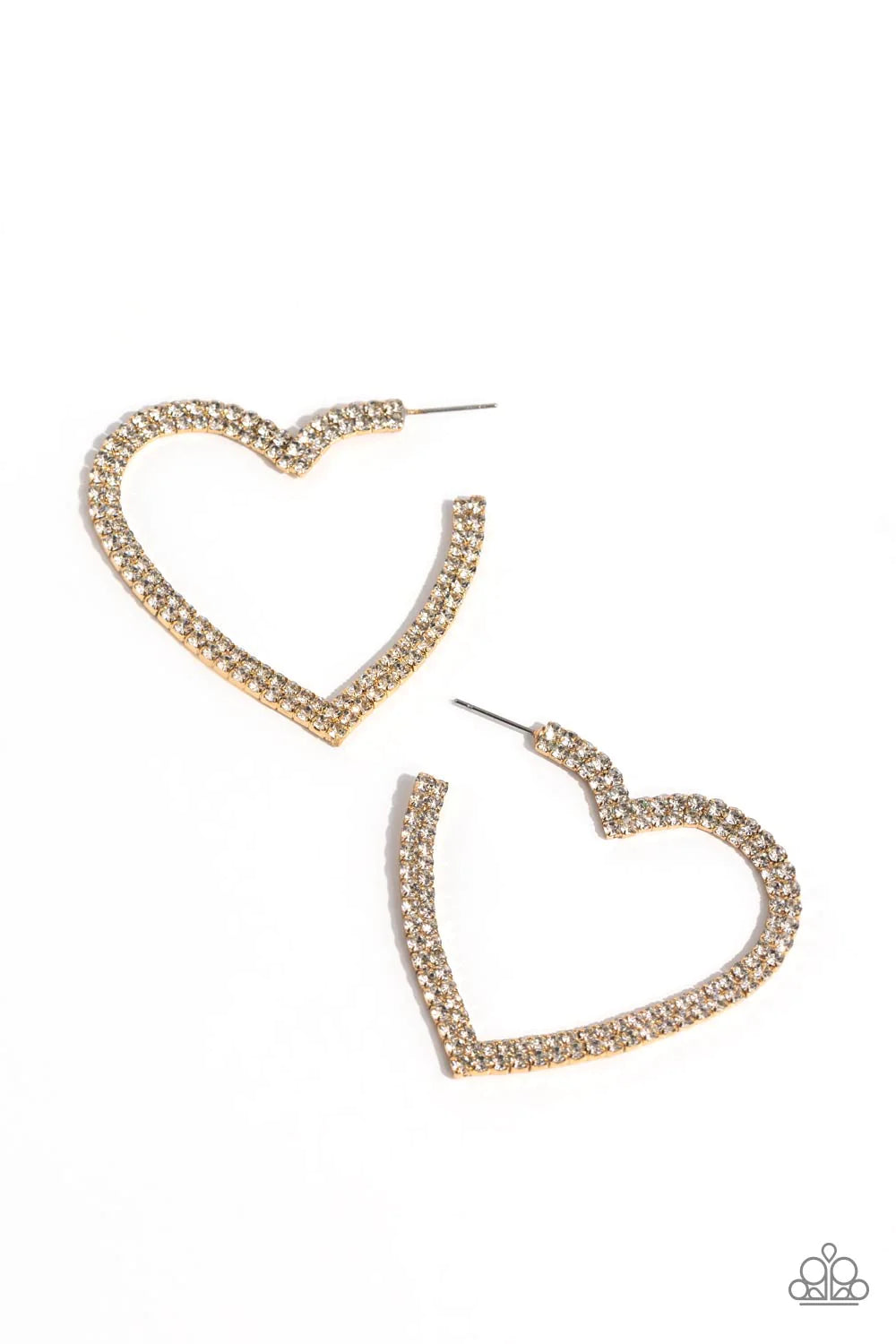 Paparazzi Sweetheart Sequence - Gold Earrings