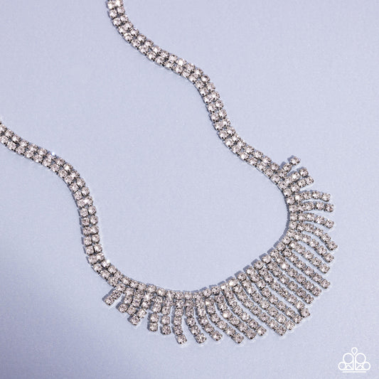 A Finishing Touch Daring Decadence - White Necklace