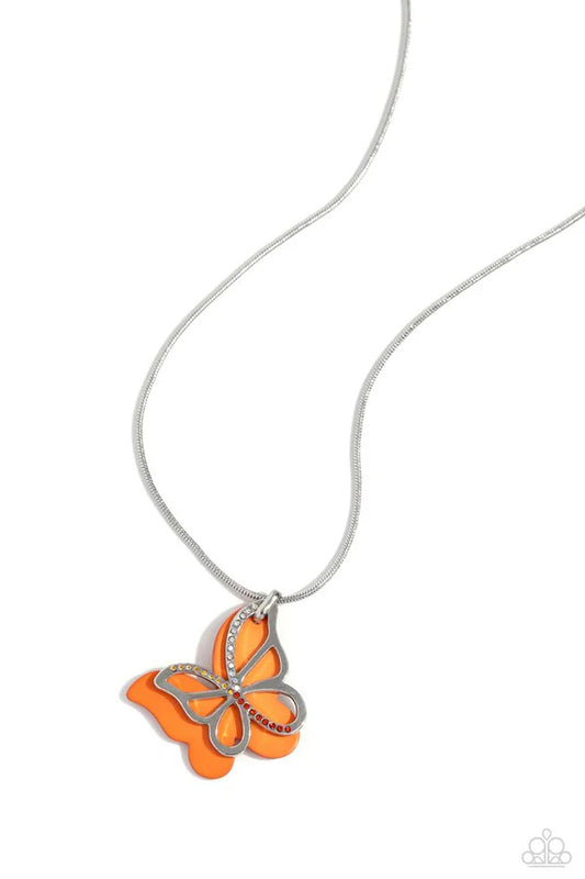A Finishing Touch Detailed Dance - Orange Necklace
