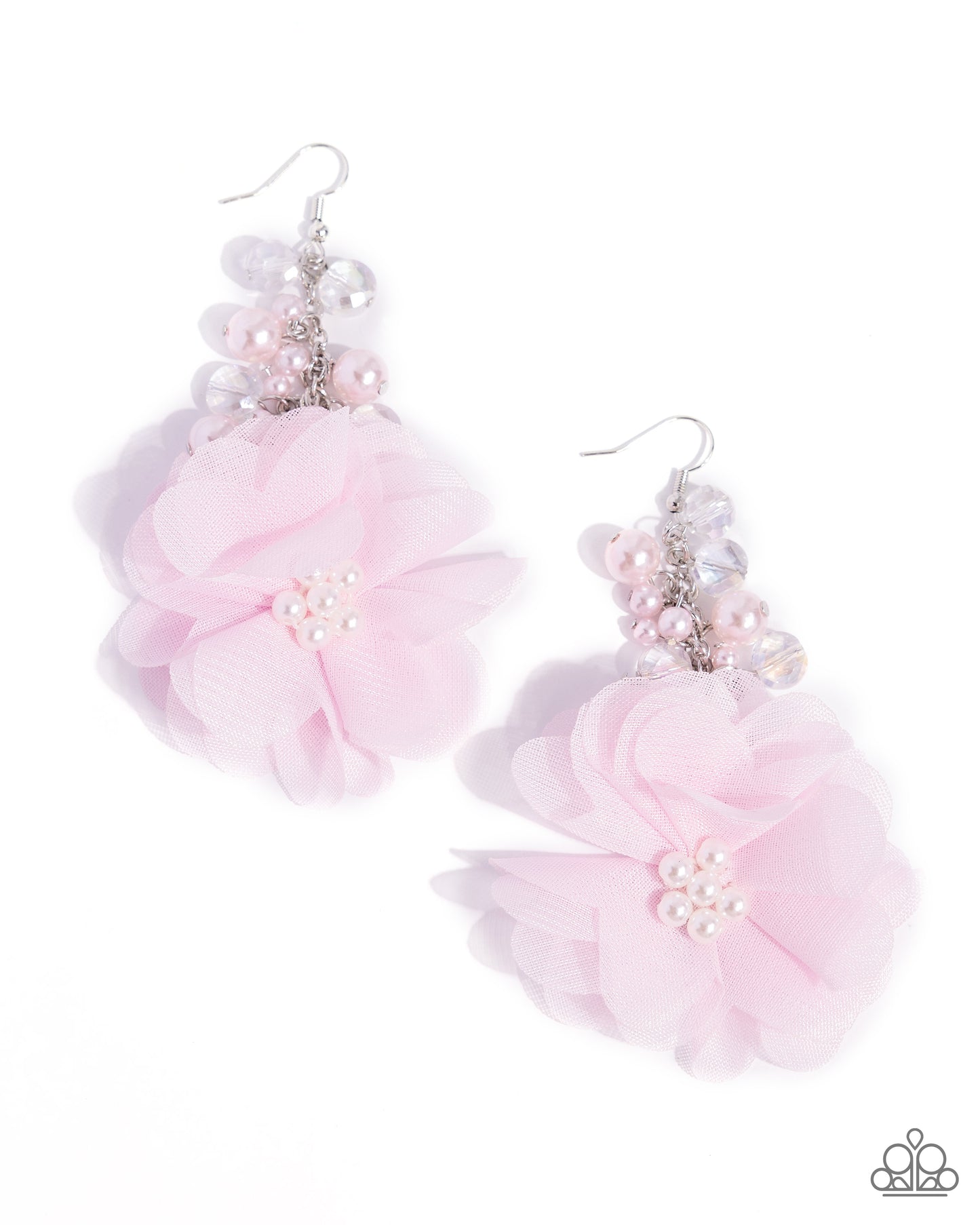 A Finishing Touch Fashionable Flower Girl - Pink Earrings