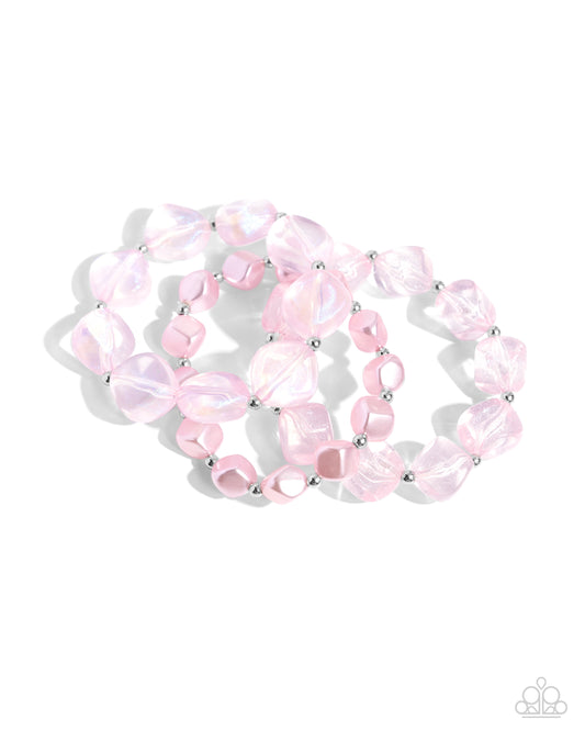 A Finishing Touch Glittery Gala - Pink Bracelet