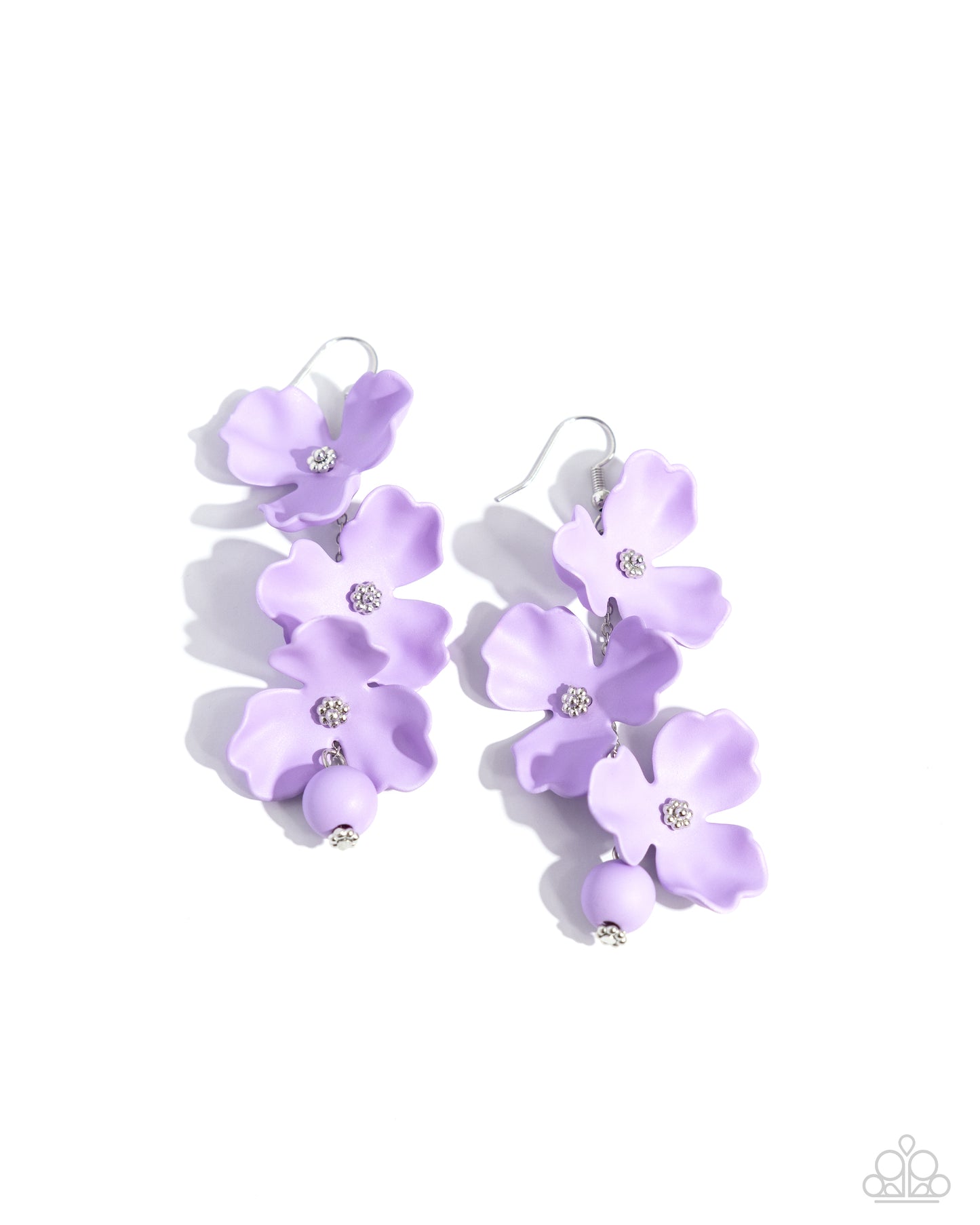 A Finishing Touch Plentiful Petals - Purple Earrings