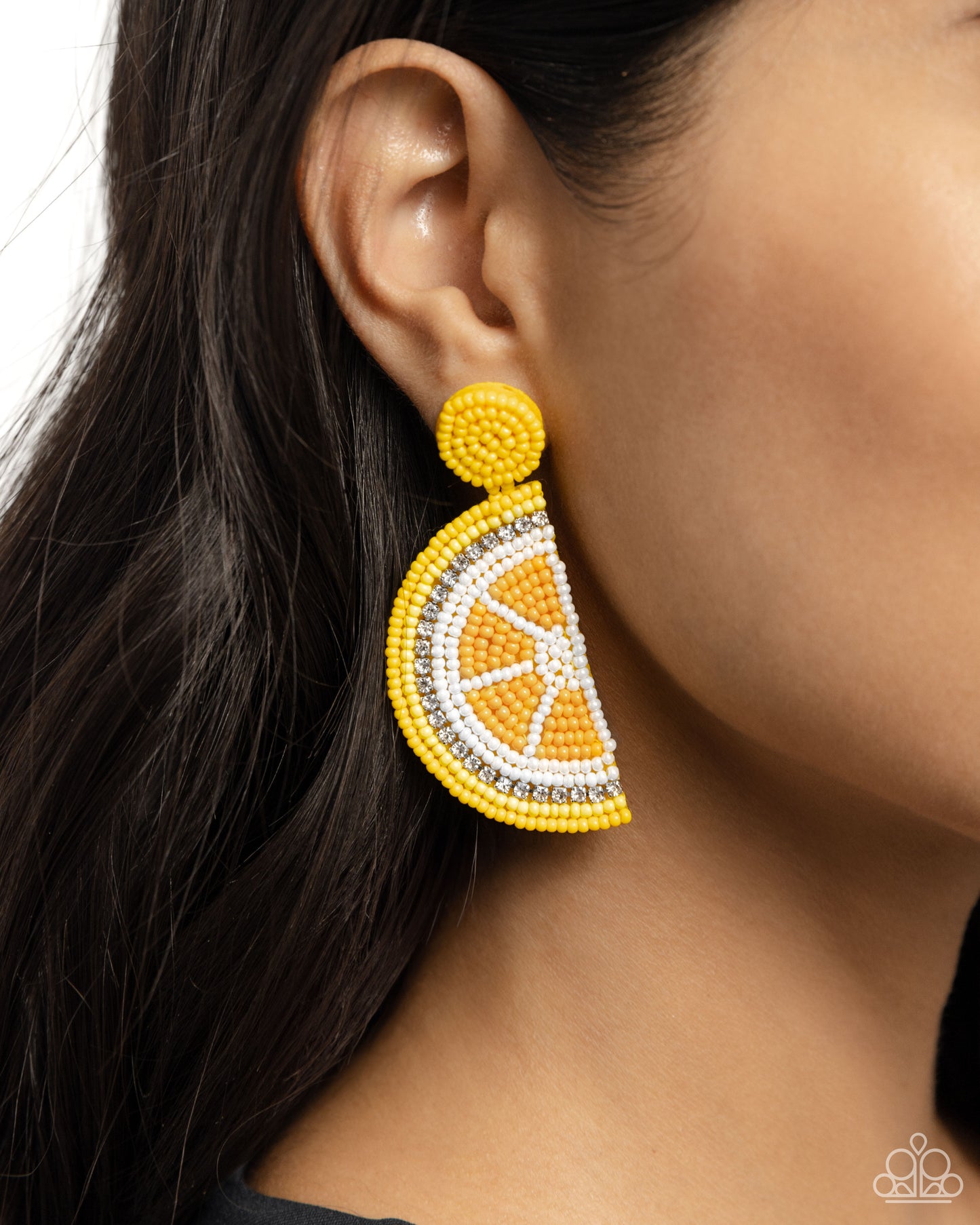 A Finishing Touch Lemon Leader - Yellow Earrings