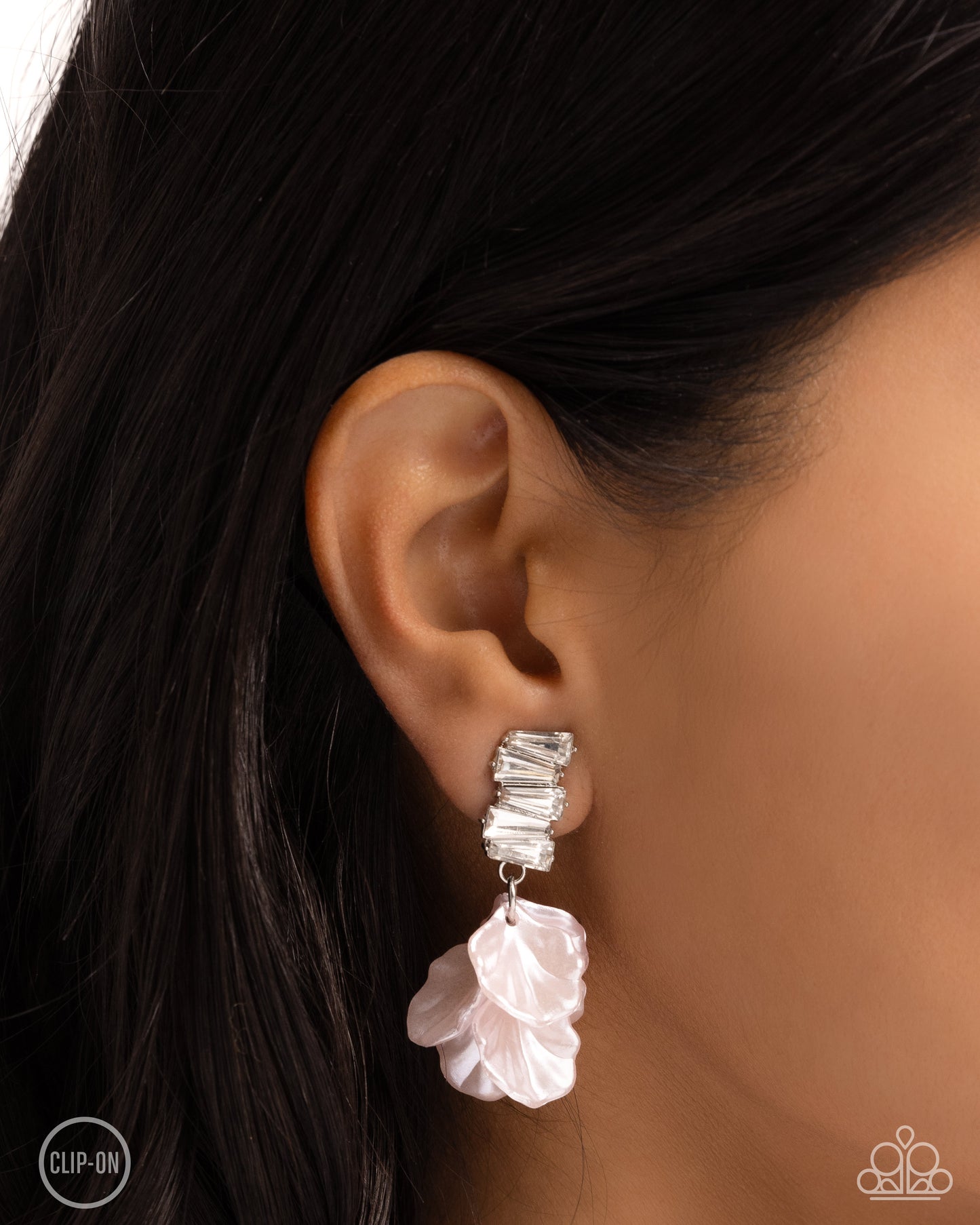 A Finishing Touch Stacked Sprigs - Pink Earrings