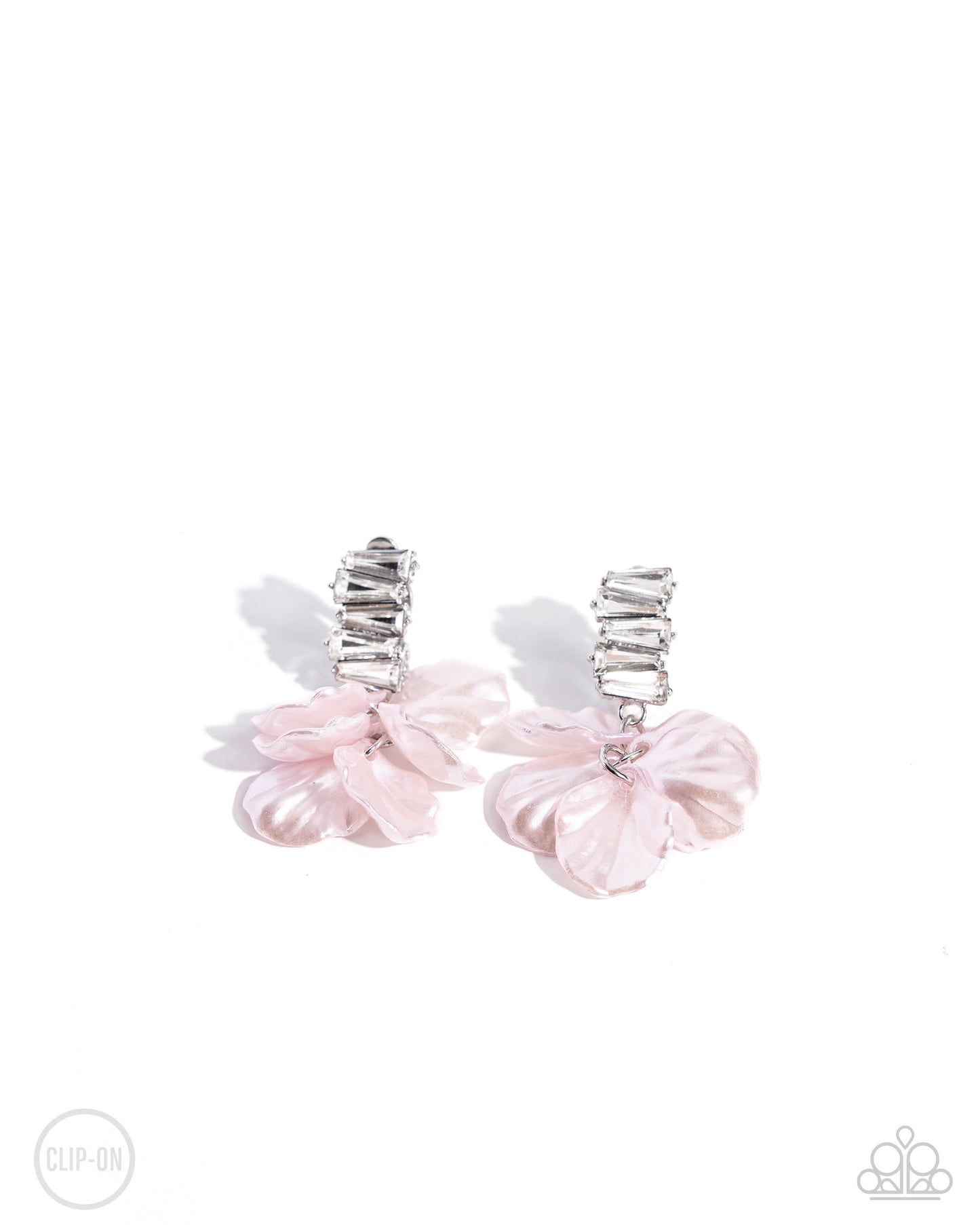 A Finishing Touch Stacked Sprigs - Pink Earrings