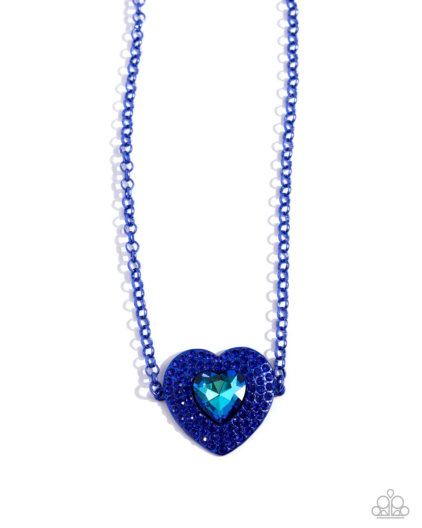 Paparazzi Locket Leisure - Blue Heart Necklace