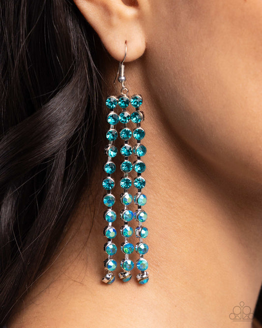 A Finishing Touch Ombré Occupation - Blue Earring
