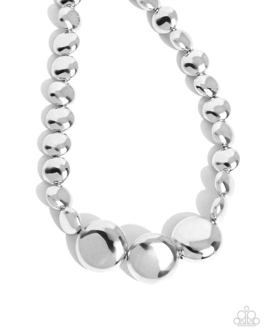A Finishing Touch Reflective Roar - Silver Necklace