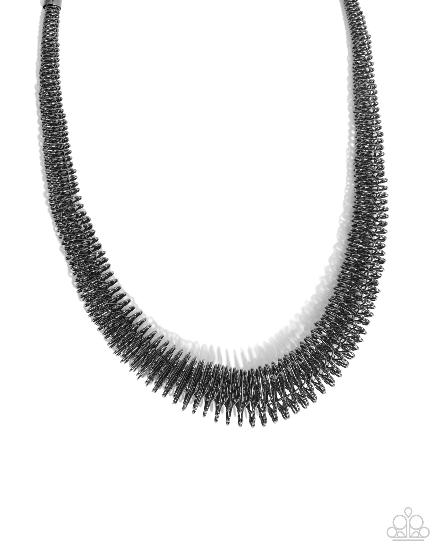A Finishing Touch Trenchant Tribute - Black Necklace