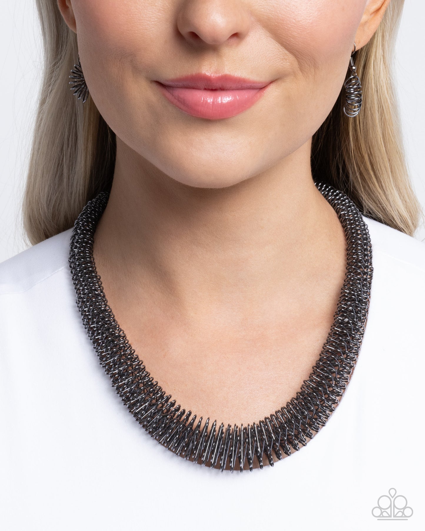 A Finishing Touch Trenchant Tribute - Black Necklace