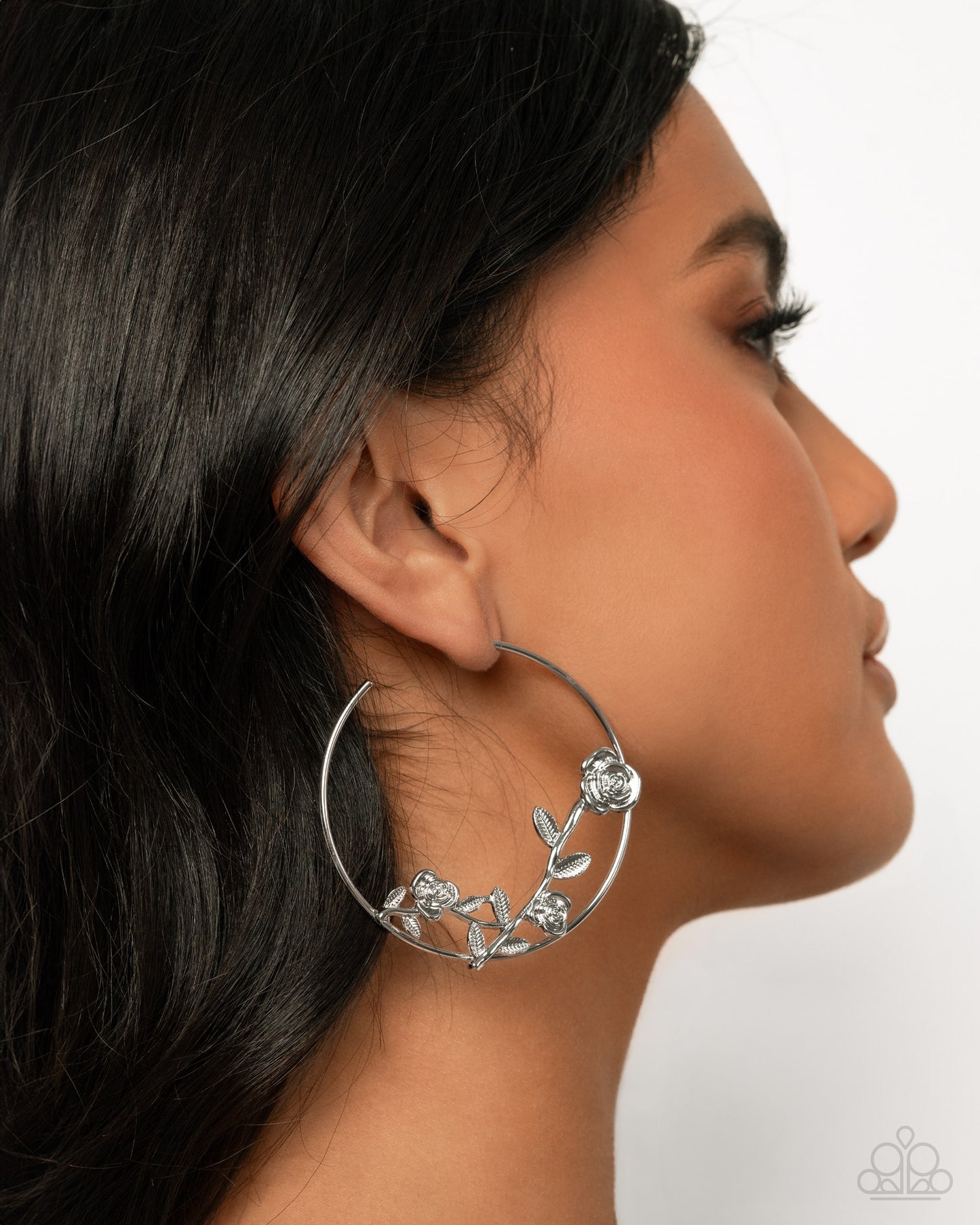 A Finishing Touch Blooming Benefit - Silver Hoop Earrings
