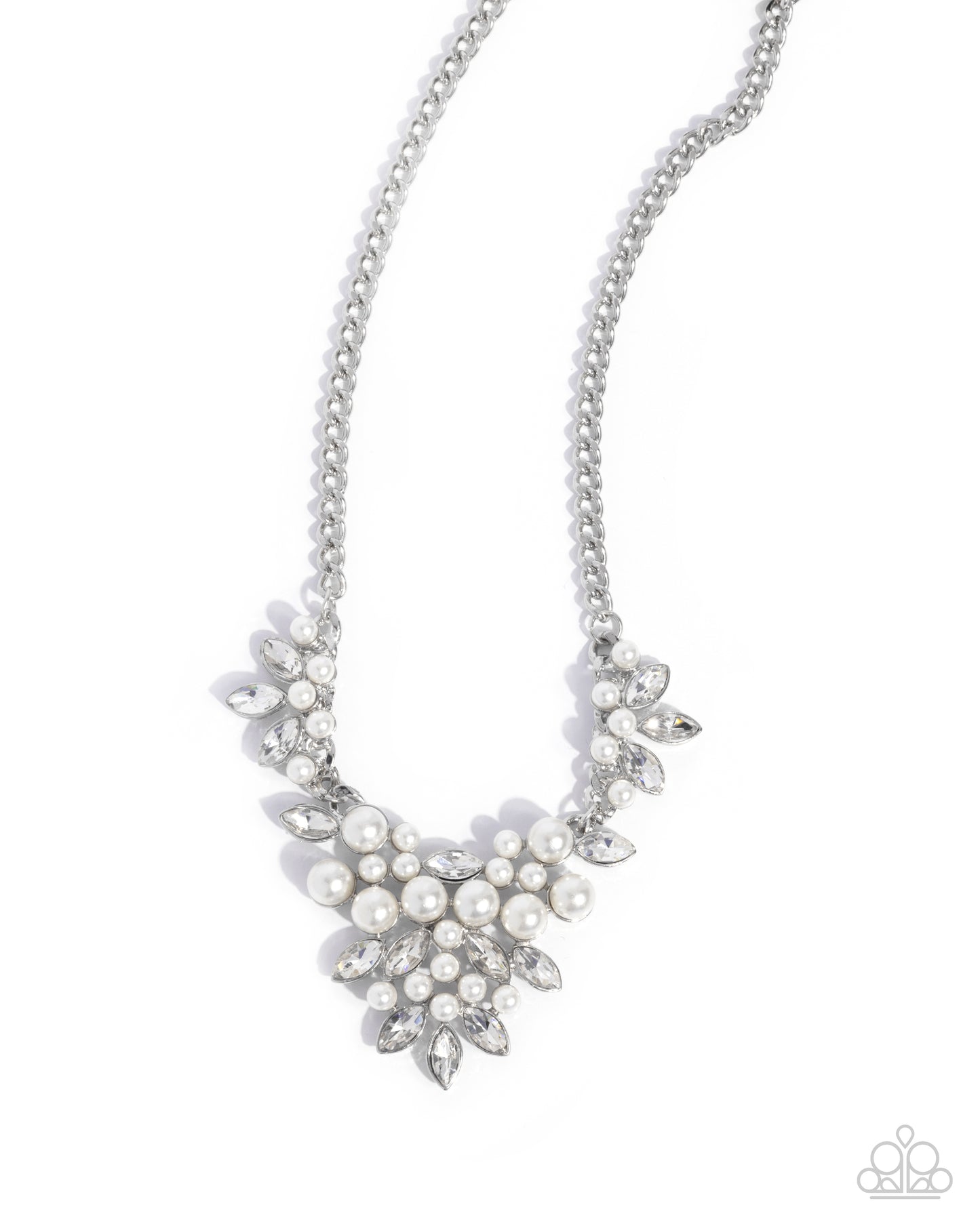 A Finishing Touch Fresh Facets - White Necklace